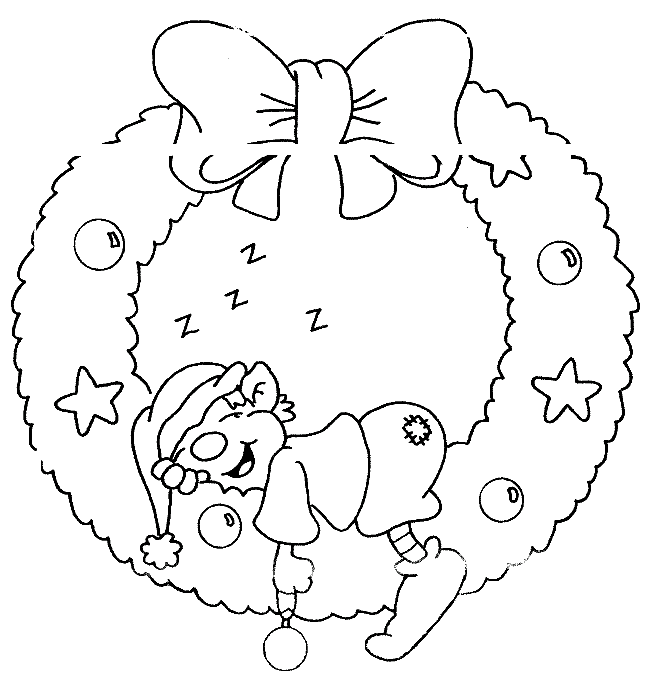 coloriage le lutin dormeur